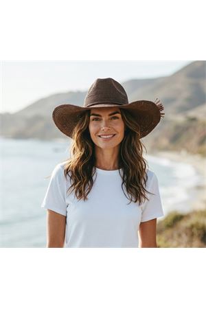 Cappello A Secchiello In Raffia Con Tesa Larga MC2 SAINT BARTH | Cappello | RAFW00100246L